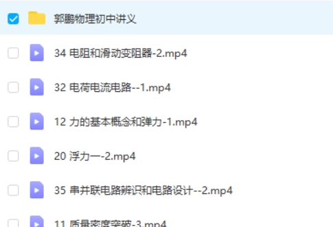 郭老师物理视频全套  网课视频第2张