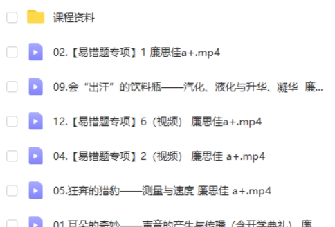 2023廉思佳初中初二物理（暑假班）网课视频第2张