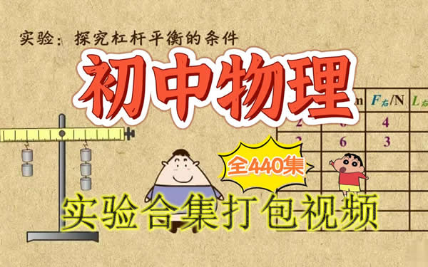 初中物理实验合集打包视频第1张