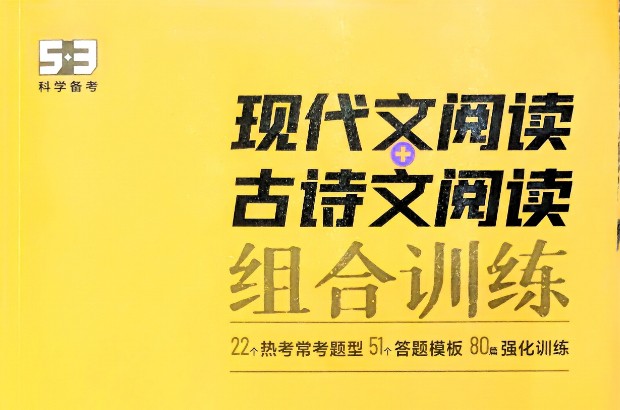 2026版初中《53现代文阅读+古诗文阅读组合训练》78年级 PDF下载第1张