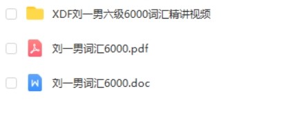 刘一男大学英语-英语六级6000词汇精讲课 53讲+讲义第2张