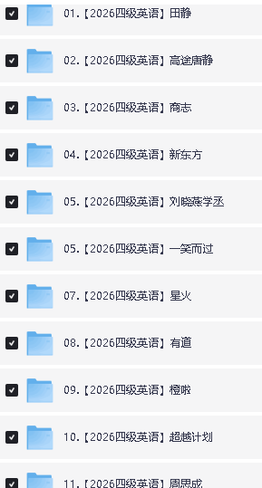英语六级合集视频下载(田静|唐静|商志|新东方|刘晓燕|一笑而过|星火|有道|橙啦|周思成)第2张