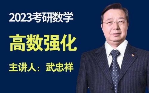 2023有道武忠祥领学班-考研数学-184G网课合集第1张