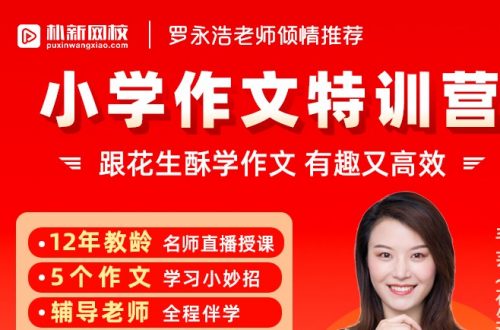 花生酥毛芸老师小学作文提分班初阶大师班第1张