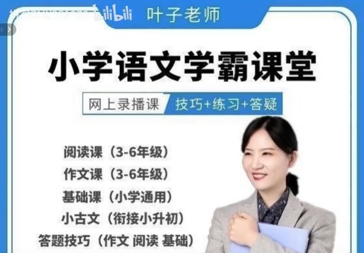 【叶子老师】小学语文学霸课堂网课视频第1张