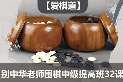 【爱棋道】别中华老师围棋中级提高班32课时+4复习课第1张