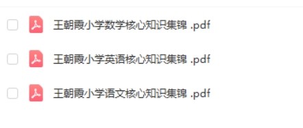 2023王朝霞小学语数英核心知识集锦第2张