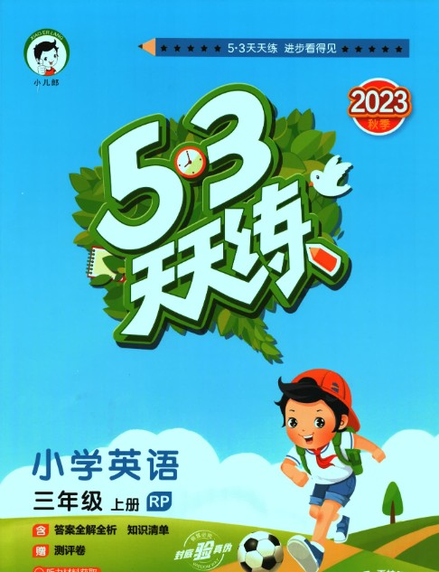 2023年秋人教PEP版英语三年级上册《53天天练+答案解析》第3张