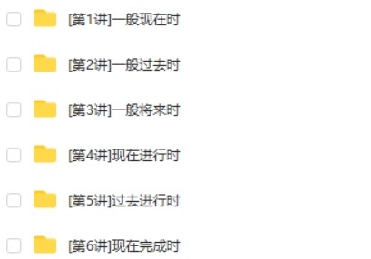 小学语法大全之六大时态 6讲带讲义第2张