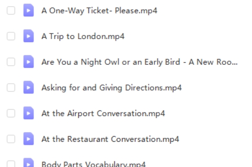 English Conversation情景对话动画学习资源  网课视频第2张