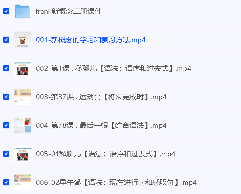 Frank新概念二册【100集】第2张