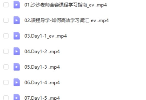 沙沙老师英语词汇课-第一季第2张