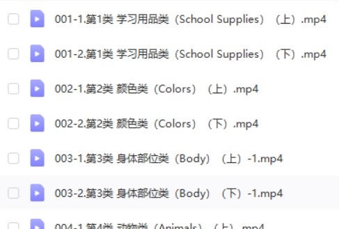 申一帆《小学单词全记牢》词汇记忆神器80集教学视频第2张