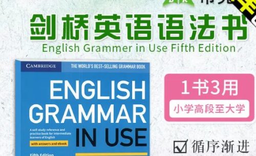 《English Grammar in Use》 剑桥语法 grammar in use 初级+中级 学习视频和高清pdf第1张