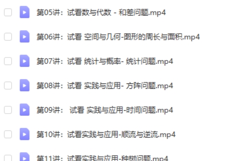 少年商学院《小学数学应用题学霸特训-高阶综合版》(3-6年级)视频第2张