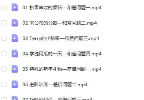 动画片学习奥数视频课程（全套38集）适合小学3-6年级第2张