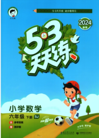 2024春季版（苏教版）六下数学《53天天练》试题卷+测评卷+答案解析第1张