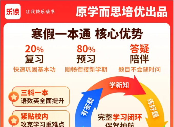 2024学而思 乐读寒假一本通第1张