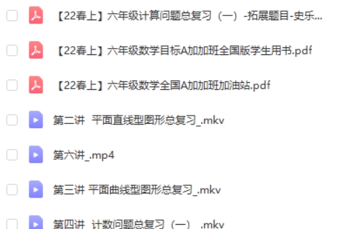 2023希望学史乐春上六年级数学目标班A++   网课视频第2张