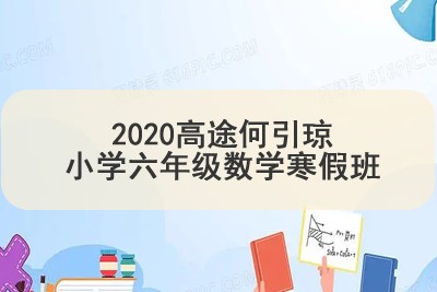 2020高tu何引琼小学六年级数学寒假班 7讲带讲义第1张