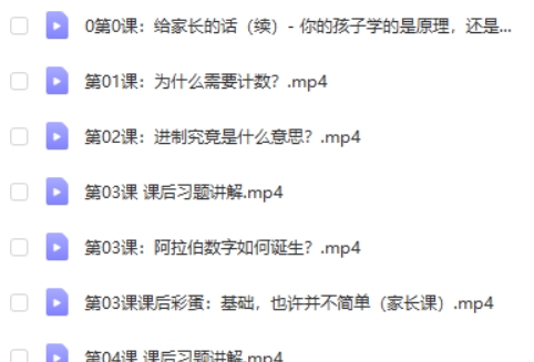 [小海数学]小学1-6年级数学原理故事视频第2张