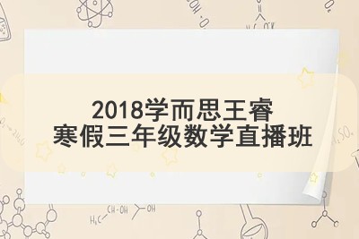 2018学而思王睿寒假三年级数学直播班第1张