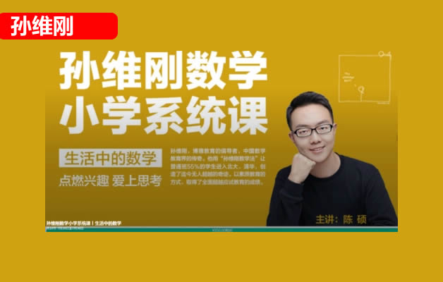 孙维刚小学计算能力提升课网课视频第1张