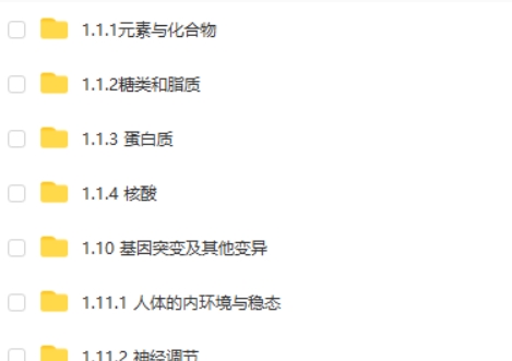 2024万猛高三高考生物（一轮暑假班）网课视频第2张