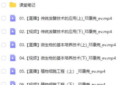 2022邓康尧高中高二生物【春季系统班】网课视频第2张