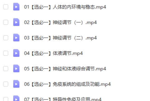 2024马阳洋高二生物(暑假班)网课视频第2张