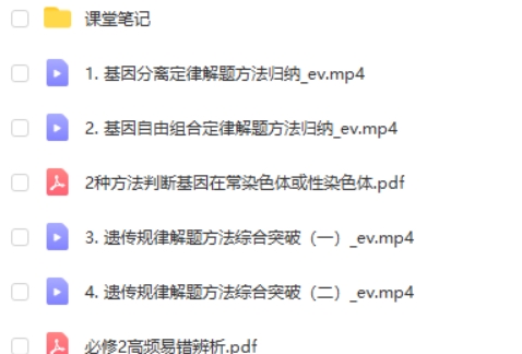 2024高三高考生物 十一集训课网课视频第1张