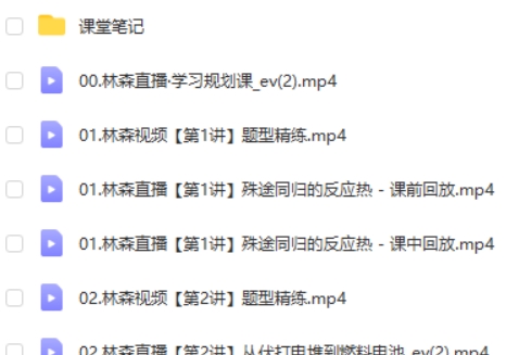 2025高中高二化学林森化学暑假尖端班网课视频第2张