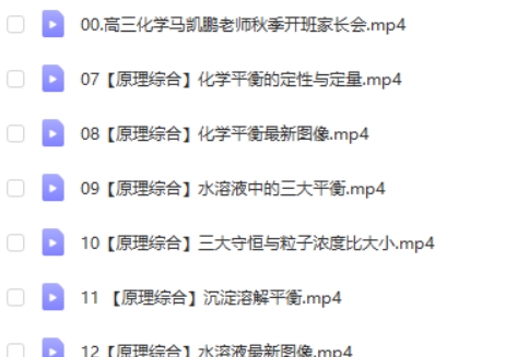 2024马凯鹏高三高考化学网课（一轮 S秋季班  ）视频第2张