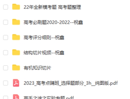 2023祝鑫高中高考化学(点睛班) 视频第2张