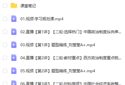 2024刘莹莹高三高考历史（寒假班）网课视频第2张