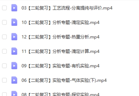 2024吕子正高三高考化学网课(寒假班)视频第2张