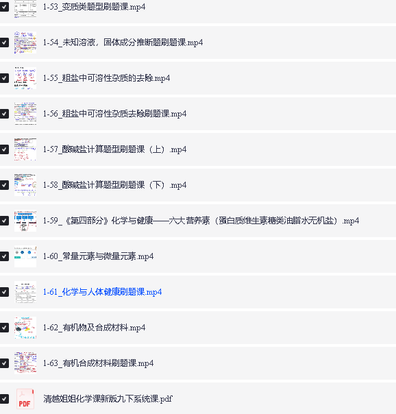 清越姐姐初中化学课全套视频课合集下载第4张