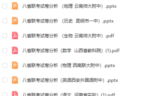 2025年高考八省联考试题分析PDF大全套电子版第1张