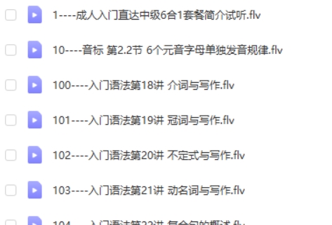 【九鸣英语】英语入门直达中级英语（音标口语词汇语法视频）第2张