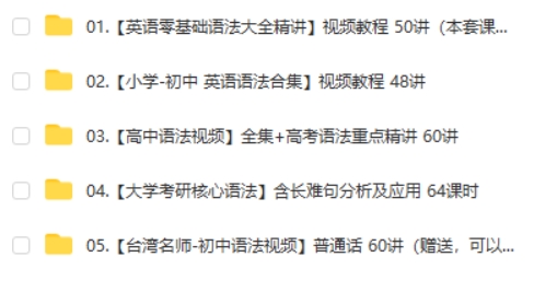 小学到大学所有英语语法知识-英语零基础语法大全精讲-大全全套讲解教学入门自学课程视频第2张