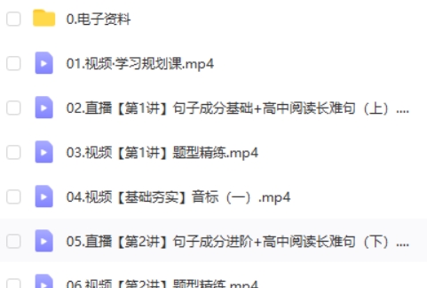 2024袁慧高中高一英语（暑假班）网课视频+笔记第2张