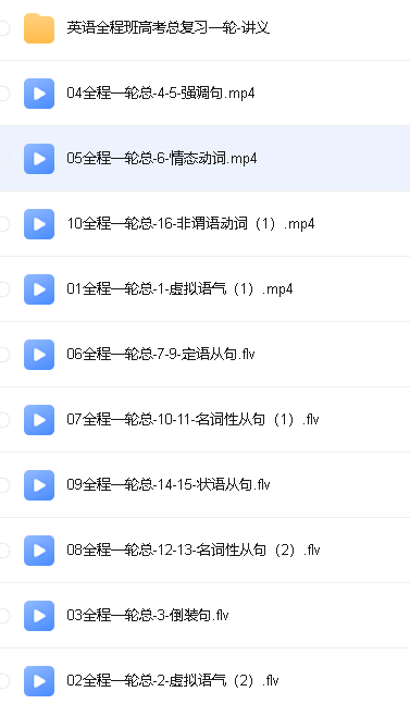 董宇辉高中英语全套教学视频课程第7张