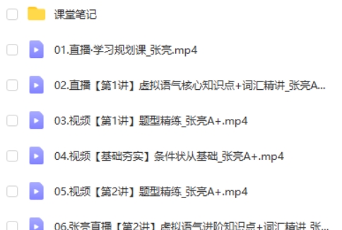 2024张亮高中高二英语(A+寒假班)视频第2张