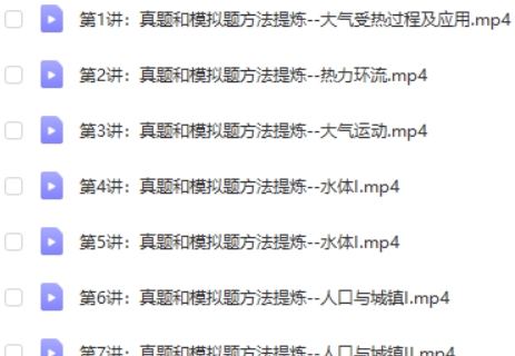 2023周欣高中高三高考地理(寒假班)网课视频第2张