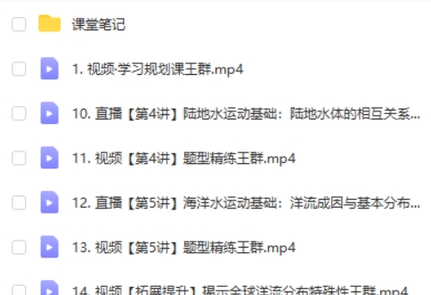 2024王群高中高二地理（暑假）网课视频第2张