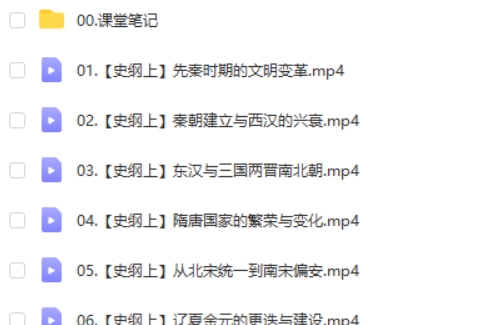 2024刘莹莹高一历史（秋季班）网课视频第2张