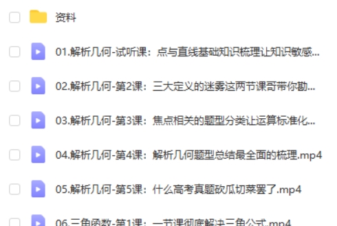 2024高三高考数学树成林老师微分构题营（网课）第2张