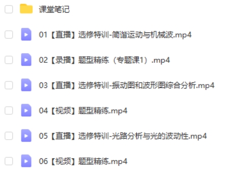 郑梦瑶【高三选修模块专项】机械振动机械波光学专题课视频第2张