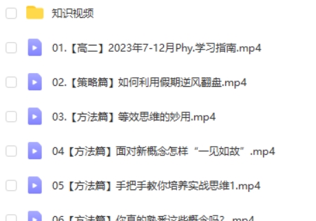 2024李琳高中高二物理（上学期)网课视频第2张