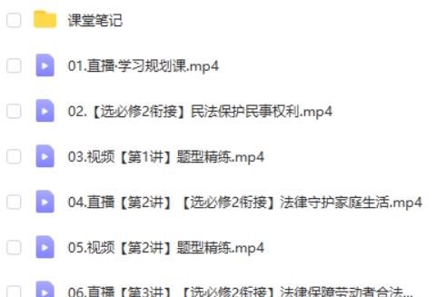 2024周峤禹高二政治(寒假班)网课视频第2张